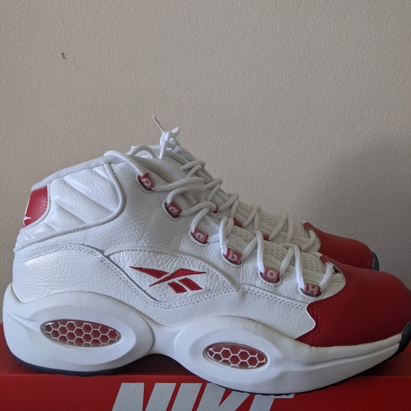 2012 Reebok Question Red Toe Iverson Size 13 DS xi - Picture 1 of 9